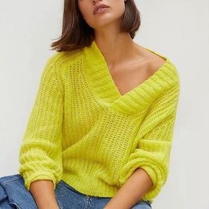ANTHROPOLOGIE HONORE RIBBED SWEATER